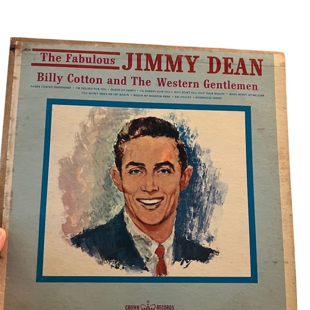 The Fabulous Jimmy Dean LP Vinyl Record Country Western 1963 Crown Record tested